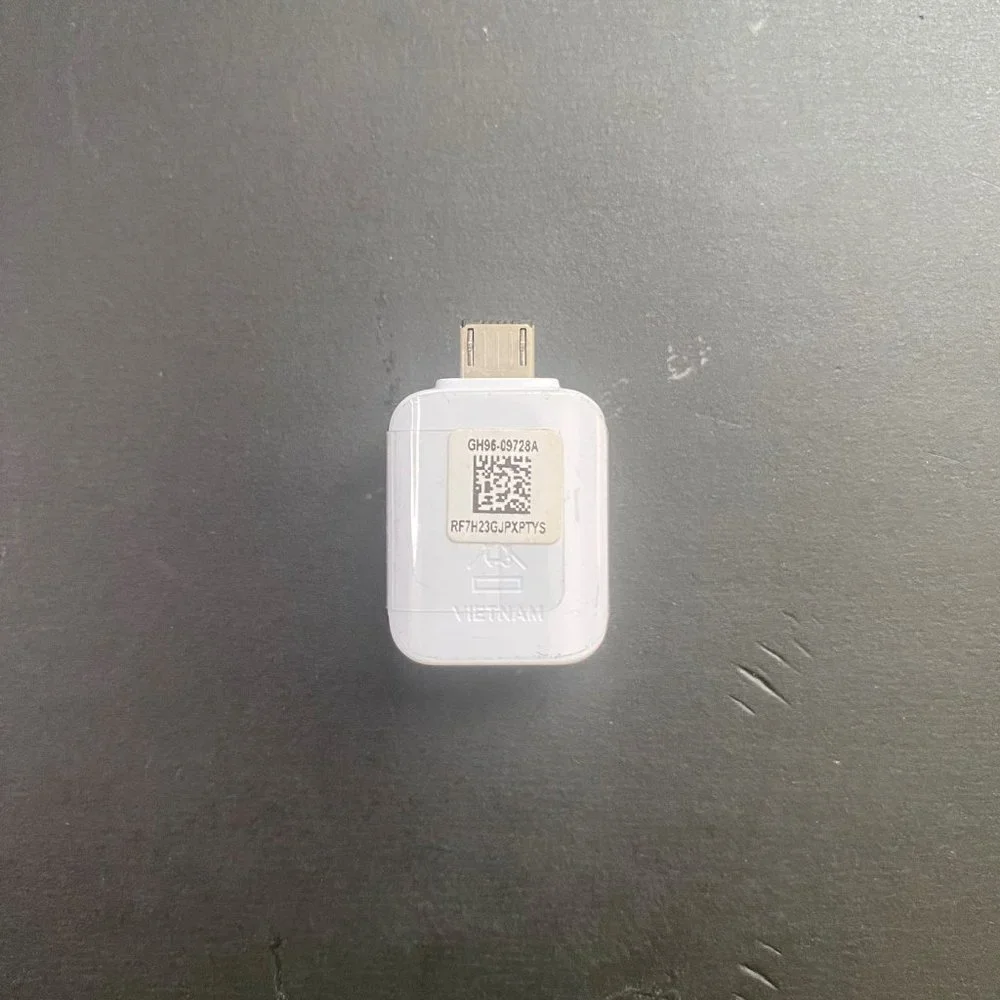 Samsung USB to USB Type C Adapter OTG Data Transfer Connector White GH98-41288A